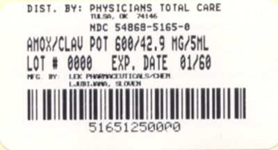 Amoxicillin and Clav Pot 125 mL package label.jpg image of Amoxicillin and Clav Pot 125 mL package label - Amoxicillin and Clav Pot 125 mL package label